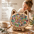 Wooden Jigsaw Puzzle, Macaron Style Dog + Puppy