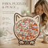 Wooden Jigsaw Puzzle, Kitten + Little Bear