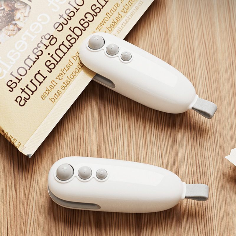 2Pcs White Mini Bag Sealer