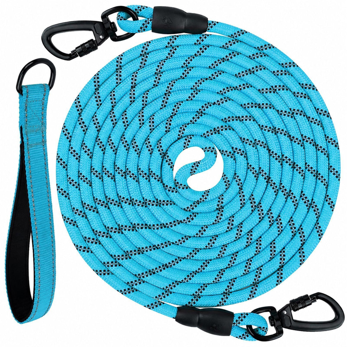Large Dog Leash Sky Blue 03