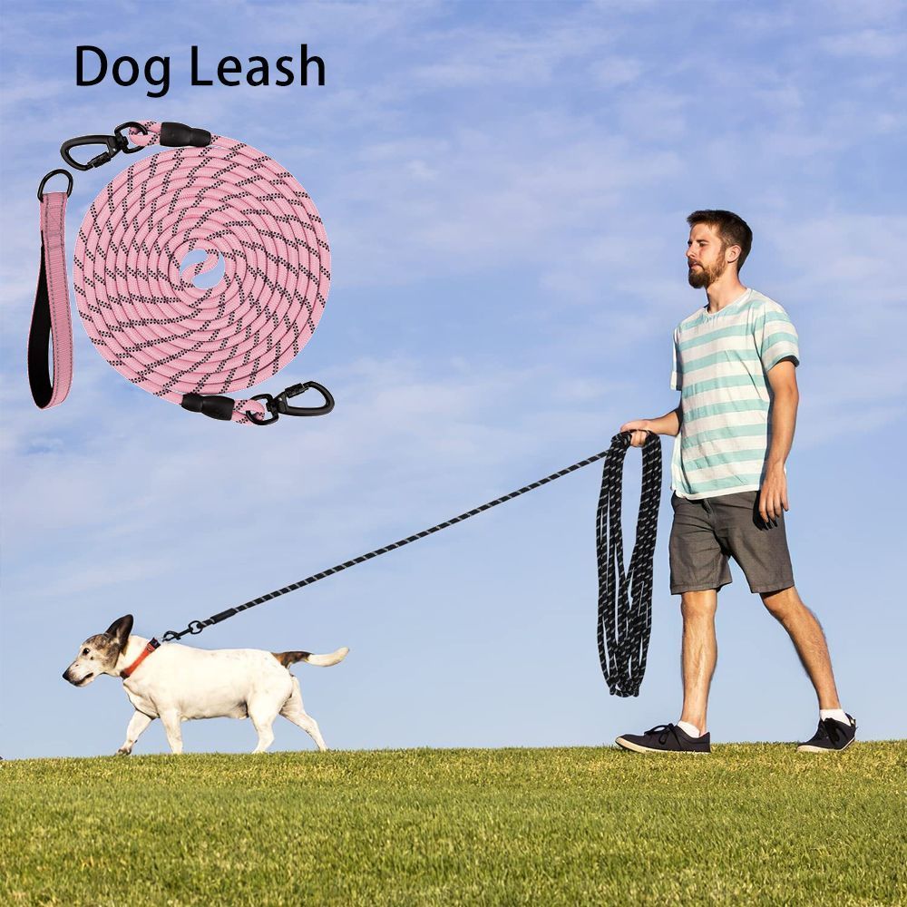 Dog Retractable Leash - Light Pink, 1.0×10m
