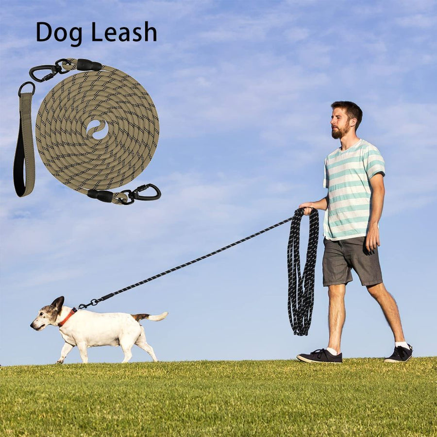 Dog Retractable Leash - Khaki, 1.0×15m