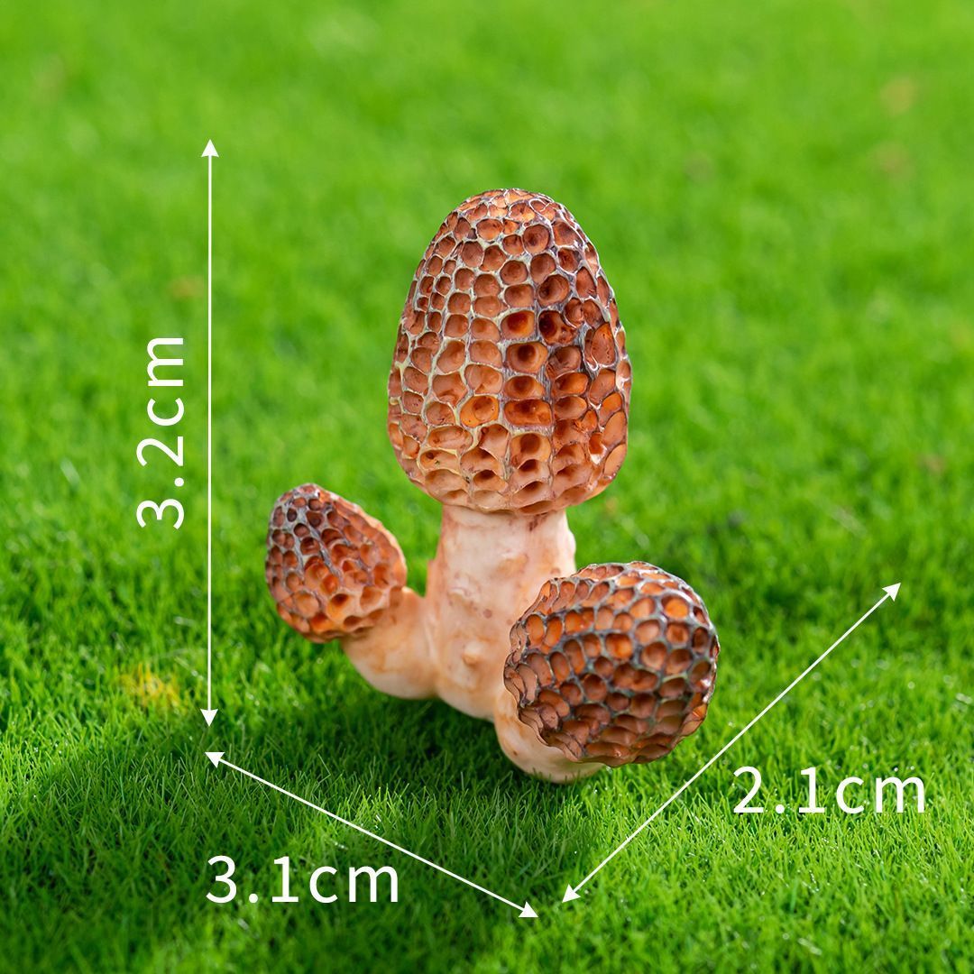 10pcs Artificial Mushroom Ornament-Type 3