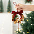 D8 Christmas Wreath Ornament Red 2 Pack