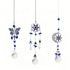 Blue Crystal Pendant Set