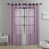 light purple Light Transparent Window Sheers, 2 Pieces, Multiple Sizes Available