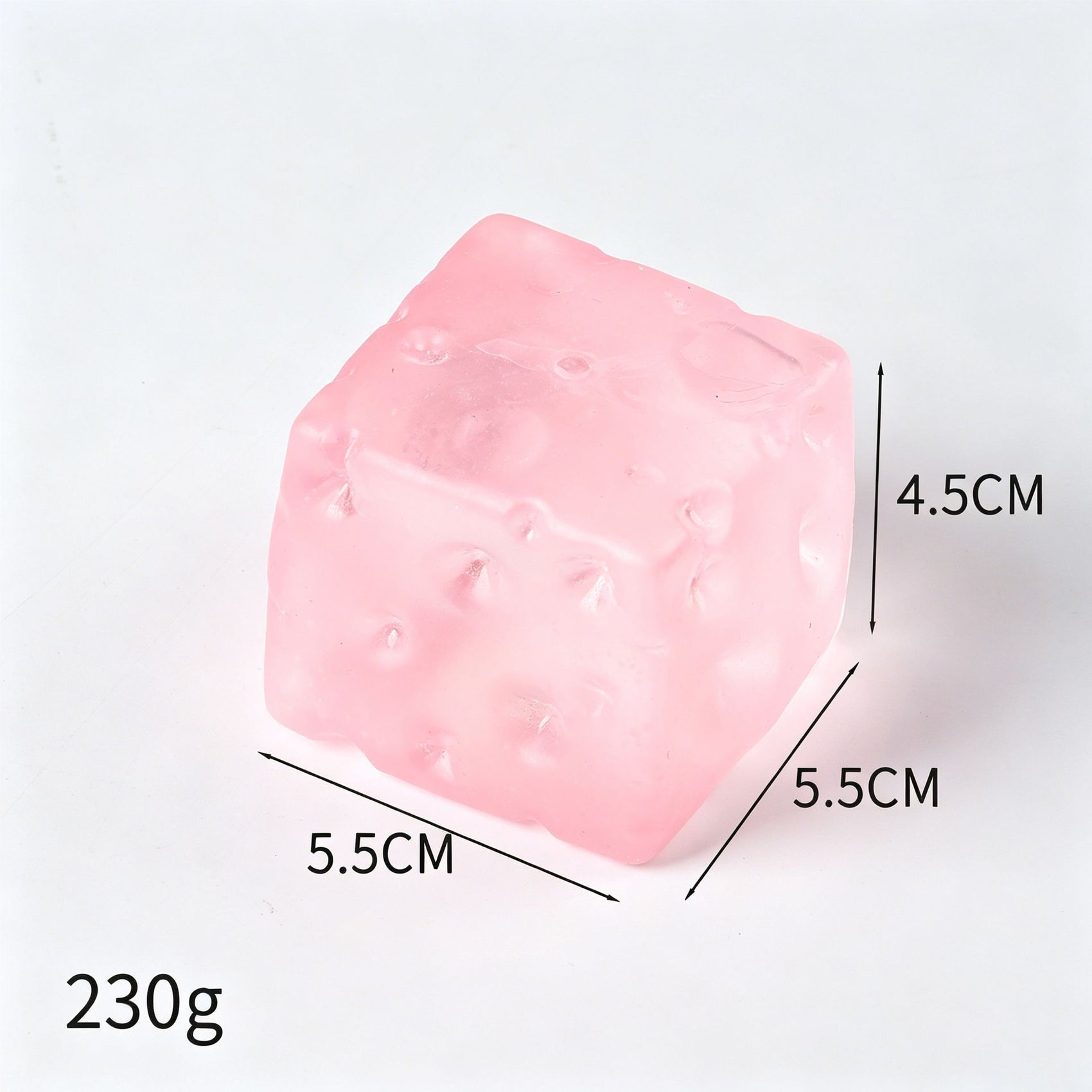 Pink Cheese Squishy 5.5cm