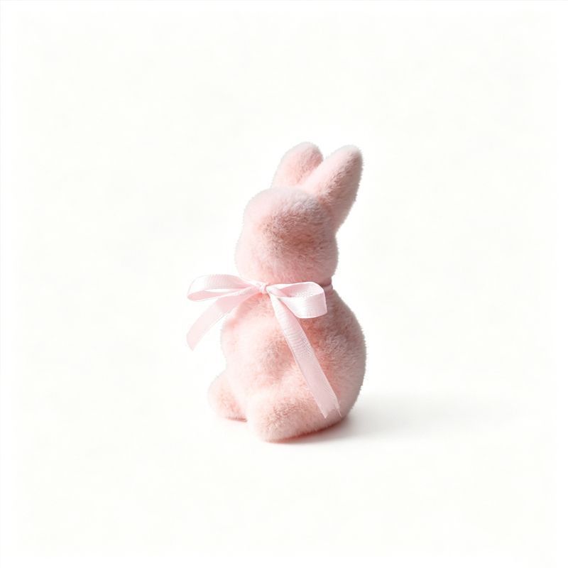 2PS Moss Bunny Decor 9.7cm High