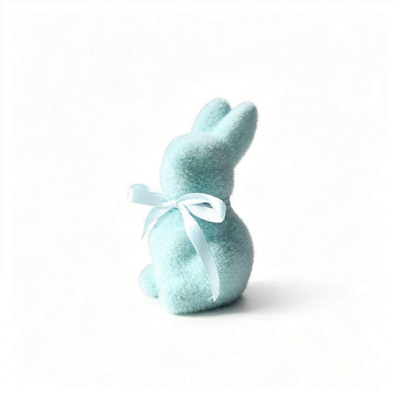 2PS Moss Bunny Decor 9.7cm High
