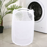 Foldable Laundry Hamper White 01