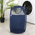 Foldable Laundry Hamper Navy blue 01