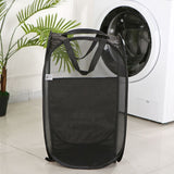 Foldable Laundry Hamper Black 01