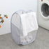 Foldable Laundry Hamper Light Gray 01