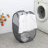 Foldable Laundry Hamper Dark Gray 01