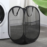Foldable Laundry Hamper Black 02
