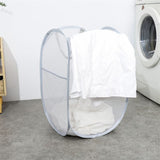 Foldable Laundry Hamper Light Gray 02