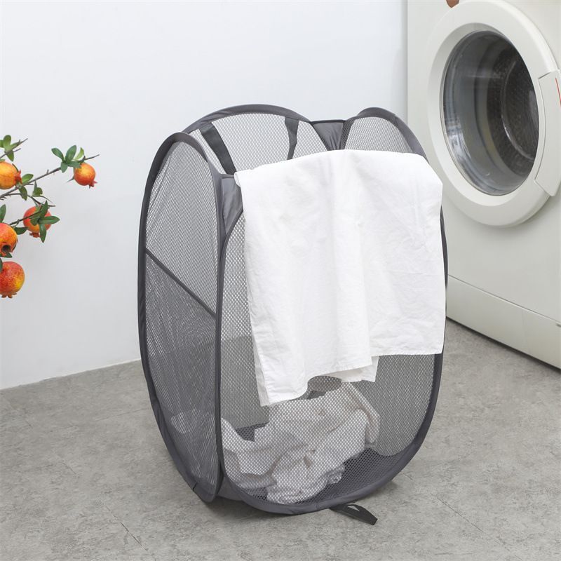 Foldable Laundry Hamper Dark Gray 02