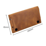 Matte Leather Storage Bag Brown