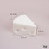 7.5cm White Triangle Cheese Squishy Toy