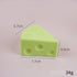 7.5cm Green Triangle Cheese Squishy Toy