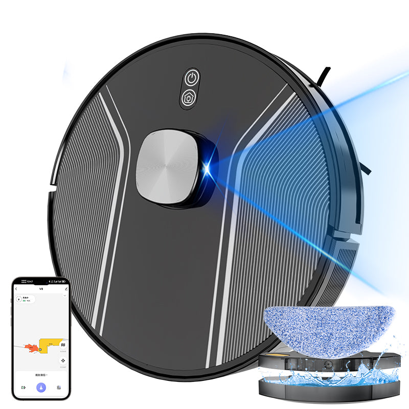 3 IN 1 Robot Vaccum Cleaner with Mop LDS Slam Navigation APP control Voice Control Automatic cleaning