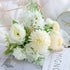 7-Branch Handheld Artificial Bouquet | Ins-Style Spring Romance, Long-Lasting Healing Little Happiness/7-Fork Nami [Youth Jade White]