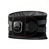 Smart Heated Massage Waist Belt: Dual Motor 9-Level Vibration + 5-Level Heat Therapy, Detachable Digital Display, Dual Compression Strap Support, Say Goodbye to Back Pain!(black)