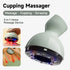 Smart Electric Cupping Massager – 3-in-1 knead, scrape & cup. 9-level heat control, one-key pressure release, IPX6 waterproof, portable for travel, relieves fatigue & tension.