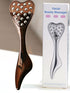 304 Stainless Steel Heart Shaped Roller Ball Massager: Face Lifting and Eye Soothing, Body Scraping and Relaxation, Lightweight and Portable, One Tool for Skincare and Body Care(coffee color)