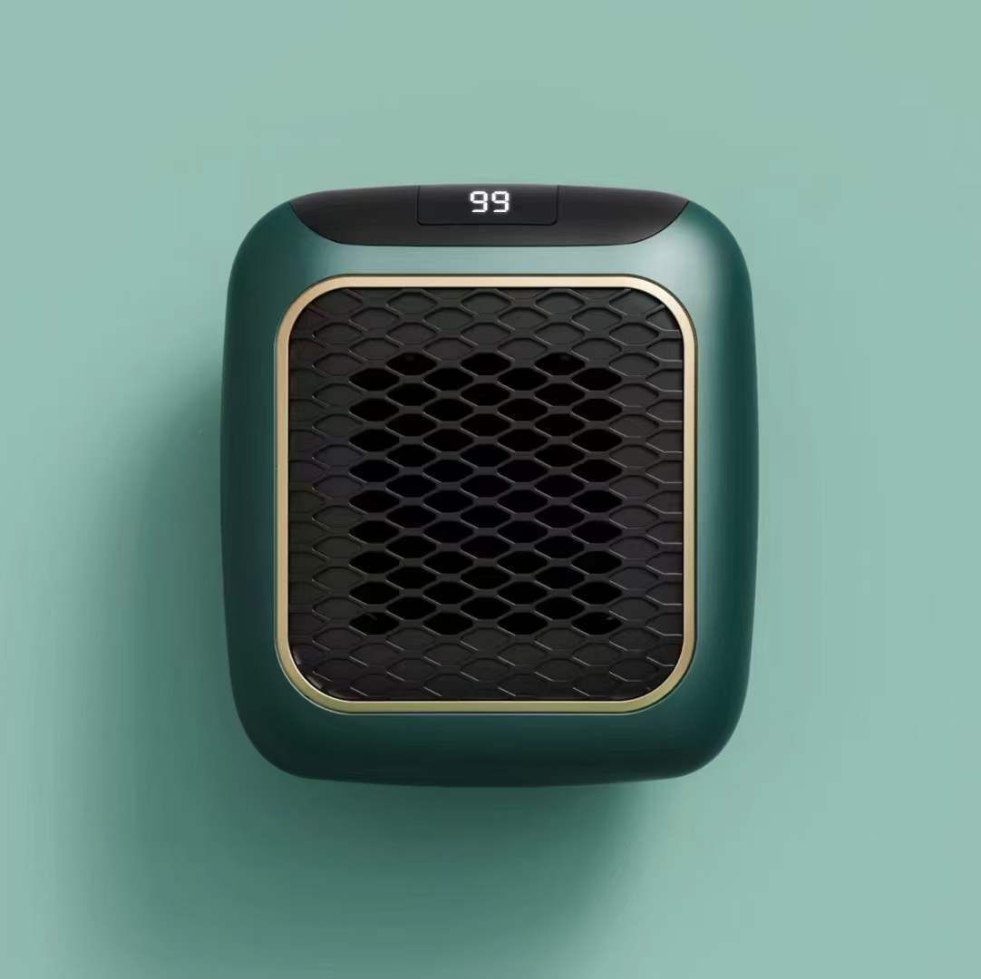 3-Second Heat Wall-Mounted Heater! Safe, Silent, Winter's "Little Sun"(GREEN)