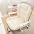 Winter Thick Fleece Seat & Back Cushion Set - 90cm Sofa Office Chair Warmer （sandy beige）