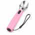 Rechargeable Smart Heated Ice Cream Scoop, 3 Temperature Settings for Quick Scooping, Zinc Alloy Head with Silicone Handle, Type-C Charging, Essential Home Dessert Tool./PINK