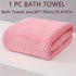Modern Pineapple Grid Design Ultra-Soft Coral Fleece Bath Towel｜90x170cm Extra Thick Strong Absorption, Suitable for Bathroom, Gym, Hotel, and Home Use.（pink)