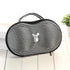 Fashionable EVA Bra Travel Storage Bag: Large Capacity Portable with Lid, Compression Resistant Anti Deformation, Essential for Business Trips, Beautiful and Practical/Black and white stripes