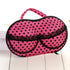 Fashionable EVA Bra Travel Storage Bag: Large Capacity Portable with Lid, Compression Resistant Anti Deformation, Essential for Business Trips, Beautiful and Practical/Rose black spot