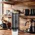 Portable 20Bar High - Pressure Extraction Coffee Machine, 80ml Stainless Steel Water Tank + Foldable Stand, Low - Battery Alert & Real - Time Temperature Control, Enjoy Barista - Quality Coffee on the Go, at Office or While Driving,Grey