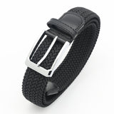 No-Hole Elastic Woven Belt, Unisex Comfortable and Versatile, Strong Elasticity Anti-Loosening, Breathable and Skin-Friendly No Sweating, Essential for Outdoor Sports and Daily Commute, A Casual Style Choice/black:M code