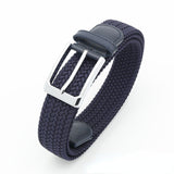 No-Hole Elastic Woven Belt, Unisex Comfortable and Versatile, Strong Elasticity Anti-Loosening, Breathable and Skin-Friendly No Sweating, Essential for Outdoor Sports and Daily Commute, A Casual Style Choice/Blue:M code