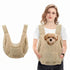 Pet Chest Carrier Front-Facing Backpack Small Dog Cat Breathable Carrier Hands-Free Sling(khaki)