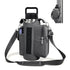 6-Magnet Suction Fitness Water Bottle Bag: Comes with Phone Pocket + Multi-Pocket Crossbody Design, Adjustable Shoulder Strap, Compatible with Treadmill and Squat Rack, Thickened Wear-Resistant Sports Essential/GREY