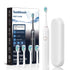 Sonic Electric Toothbrush with 6 Modes for Professional Dental Care, Deep Cleaning and Gum Protection, Ultra-Long Battery Life Up to 180 Days/White 4 brush head+storage box