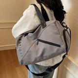 KAYINAI Travel Bag: 20-35L Spacious Storage, Independent Shoe Compartment for Dry/Wet Separation, Lightweight Hand-Carry/Crossbody 2-in-1./GREY