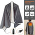 3-Setting Electric Heating Shawl | USB Rapid Warming, Portable & Machine Washable, Multifunctional Warming Blanket for Home, Office & Travel