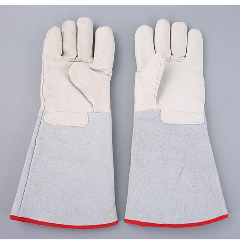 Thermal Leather Freezer Work Gloves – Thinsulate Lined, Kevlar Reinforced Cold Store & Outdoor Winter Safety Gloves(40CM/15.75IN)