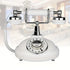 European Retro Desktop Phone: Classic design meets modern utility, perfect for home and office, reviving elegant call moments.(White turntable)