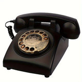Light Luxury Retro European Telephone: Royal court-style design, eco-friendly ABS material, free from digital distractions, perfect for home and office, returning to pure communication.black