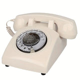 Light Luxury Retro European Telephone: Royal court-style design, eco-friendly ABS material, free from digital distractions, perfect for home and office, returning to pure communication.beige