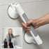 Drill-free Suction Cup Safety Grab Bar – Dual Suction Cup Vacuum Adsorption, Load Capacity 120kg, Red and Green Indicator Light for Visual Safety, Anti-slip Handle for Multi-scenario Use