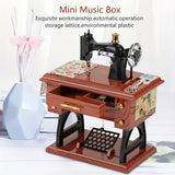 Vintage Sewing Machine Music Box – Winding Out Melodies of Time, Preserving Memories of the Years