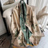 Bohemian-style Faux Cashmere Shawl Scarf, Soft, Warm, and Stylish for Autumn and Winter(GREEN)